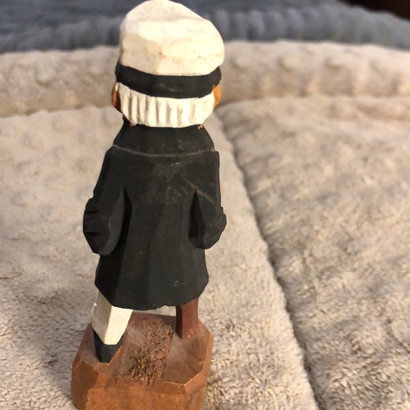 Vintage Sailor Hand Carved/Painted Wood Carving Excellent Condition - Picture 5 of 11